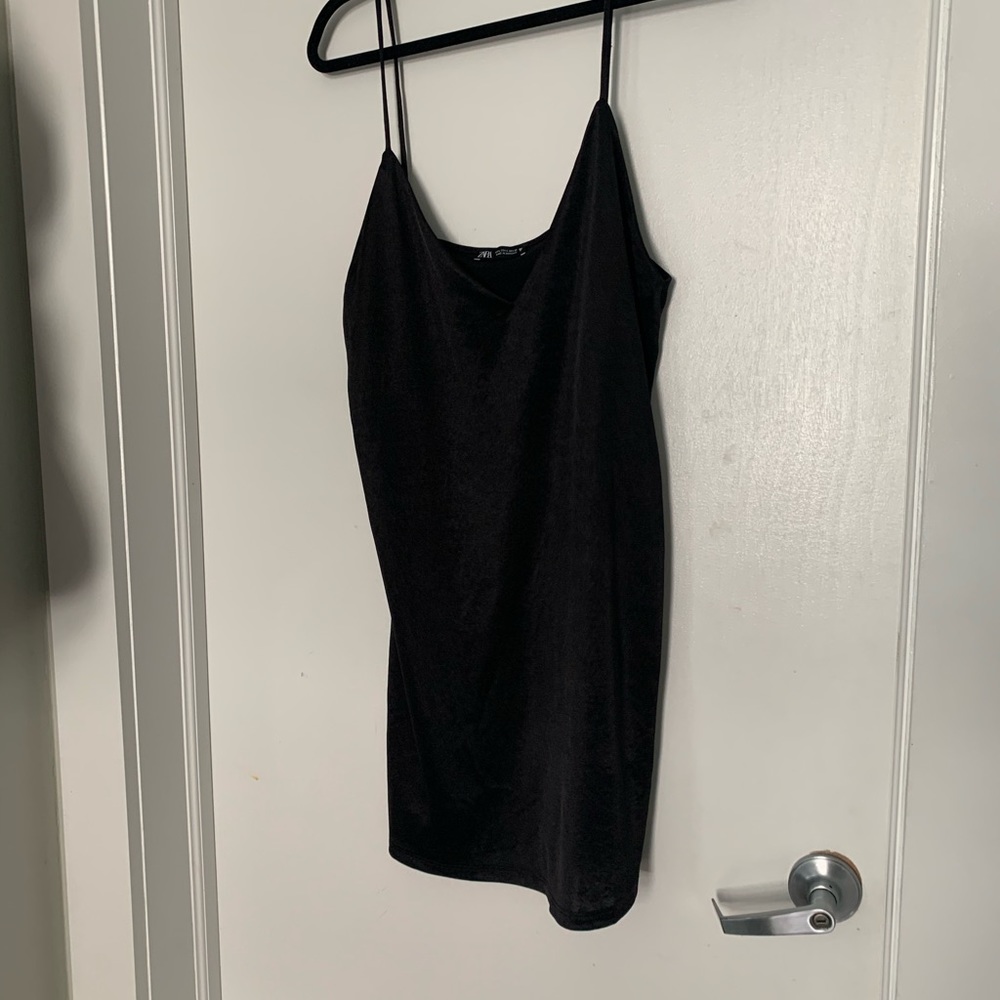 Zara silk tank dress